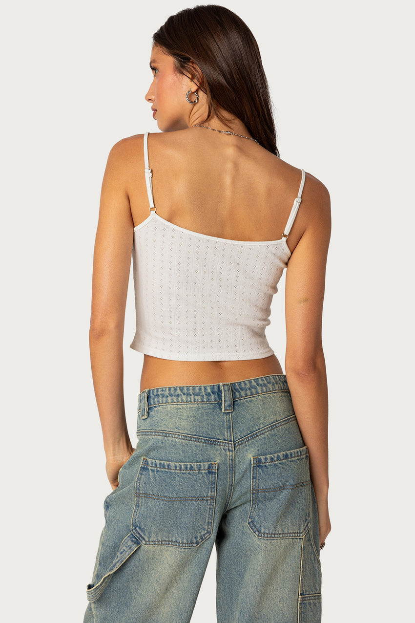 Divine Hearts Pointelle Tank Top