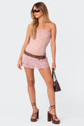Scarlet Layered Lace Mini Dress