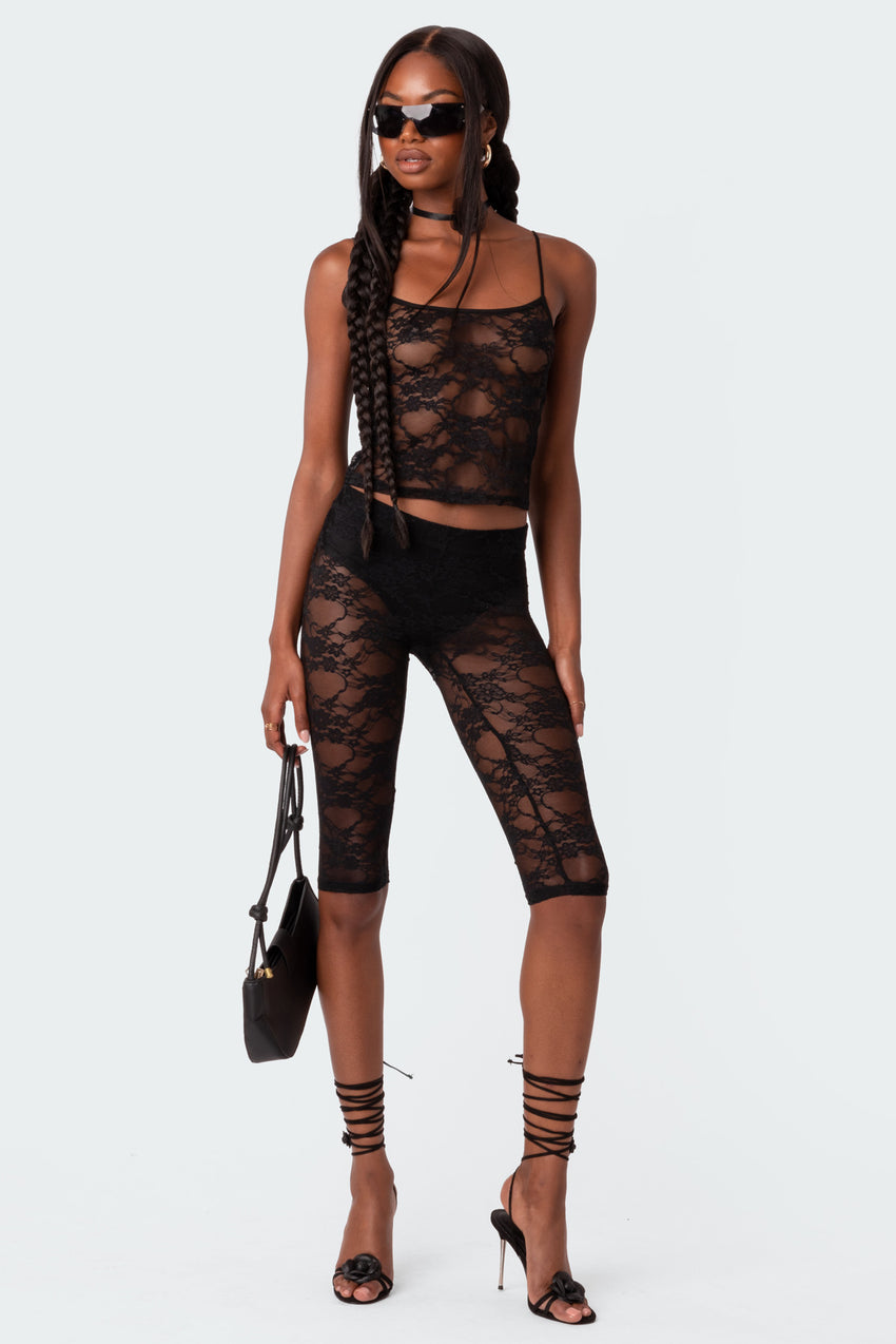 Gianna Sheer Lace Leggings