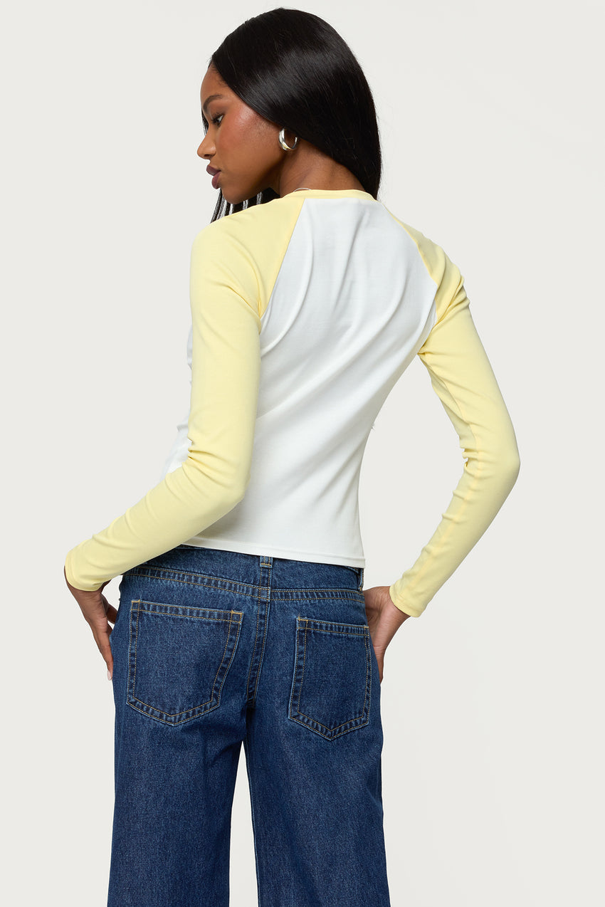 Tommi Raglan Long Sleeve T Shirt