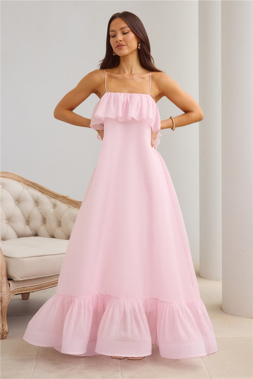 Flourishing Fantasy Maxi Dress Pink