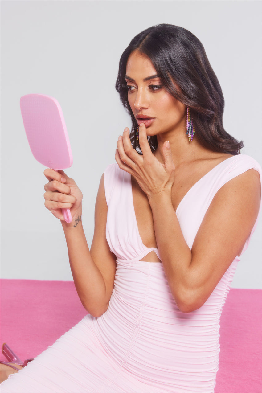 Bring On The Night Midi Dress Pink