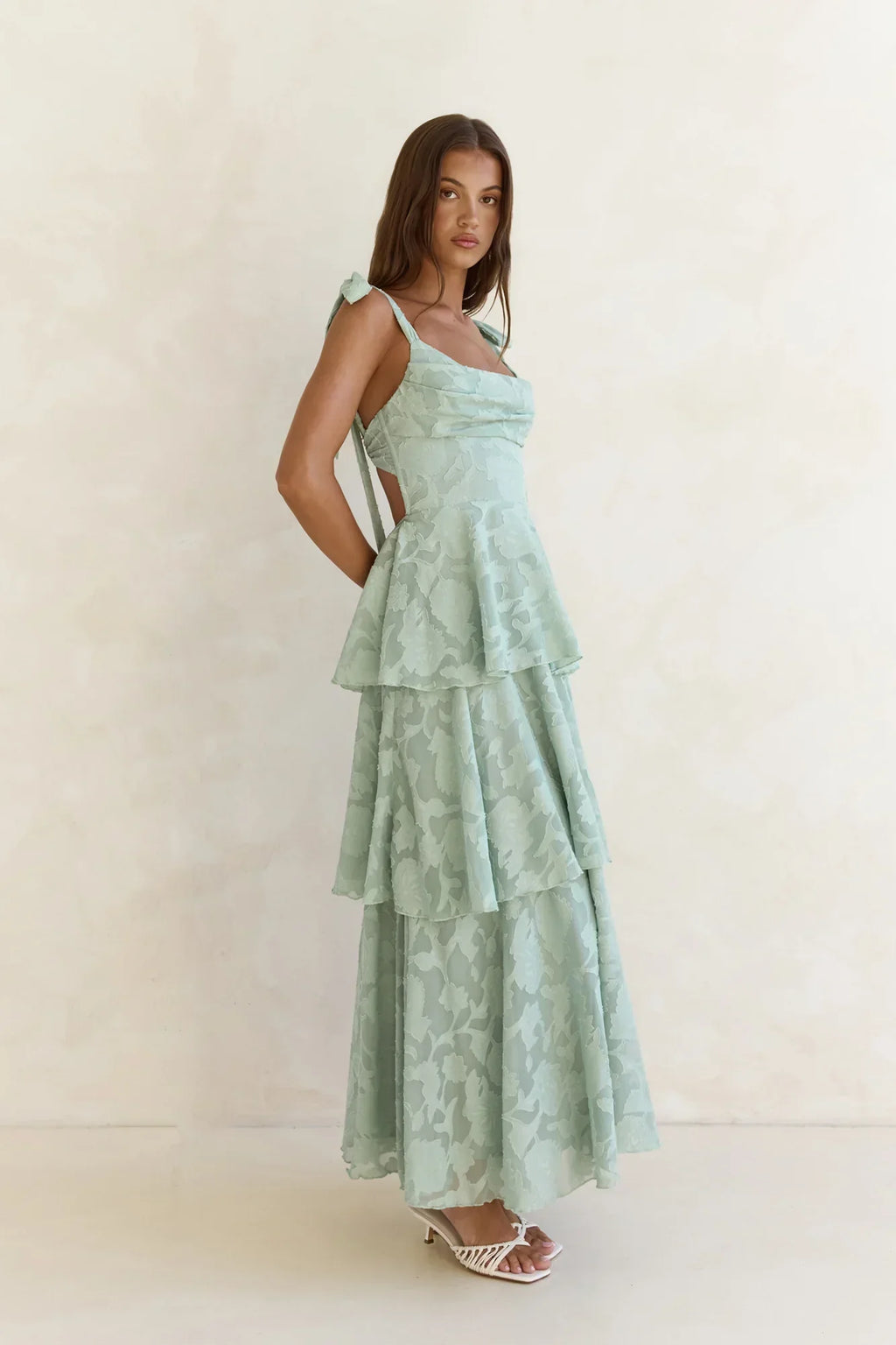 Meadow Of Dreams Maxi Dress Sage