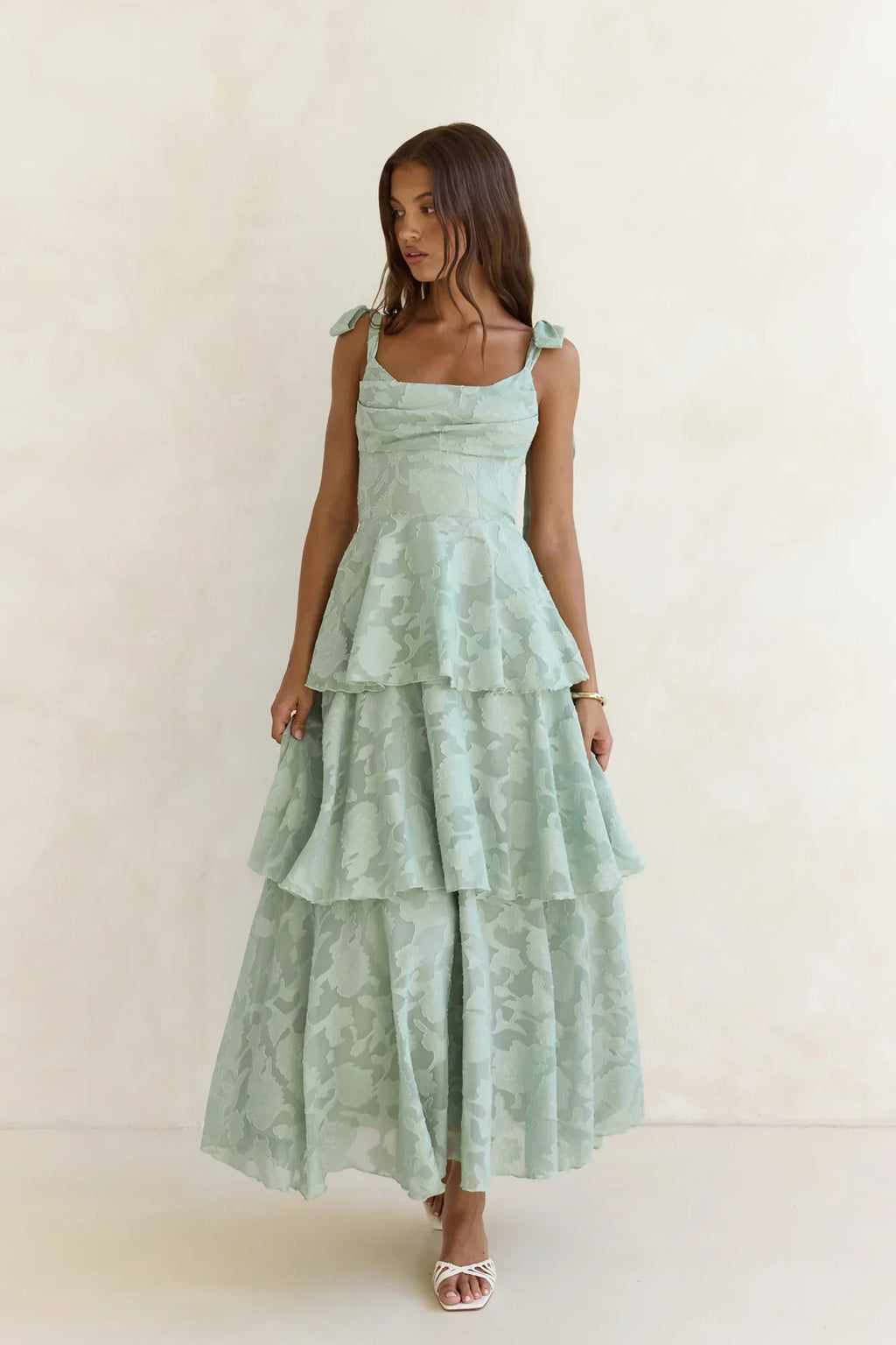 Meadow Of Dreams Maxi Dress Sage