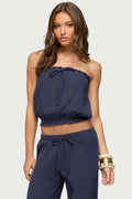 Viktoria Strapless Gauze Bubble Top