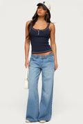 Raiyne Low Rise Wide Leg Jeans